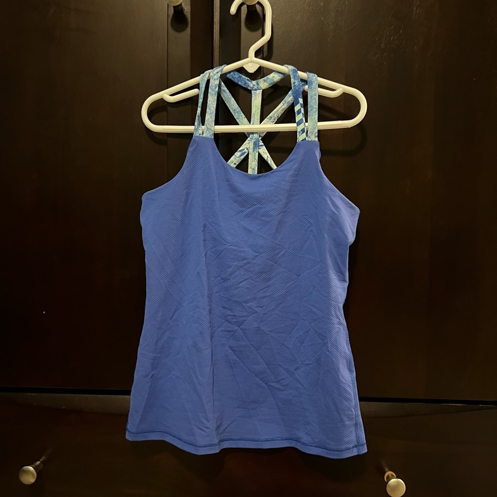 Blue ivivva size ten tank top